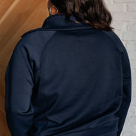Hamptons Travel Half Zip Pullover in Navy-Athleisure-Ave Shops-[option4]-[option5]-[option6]-[option7]-[option8]-Shop-Boutique-Clothing-for-Women-Online