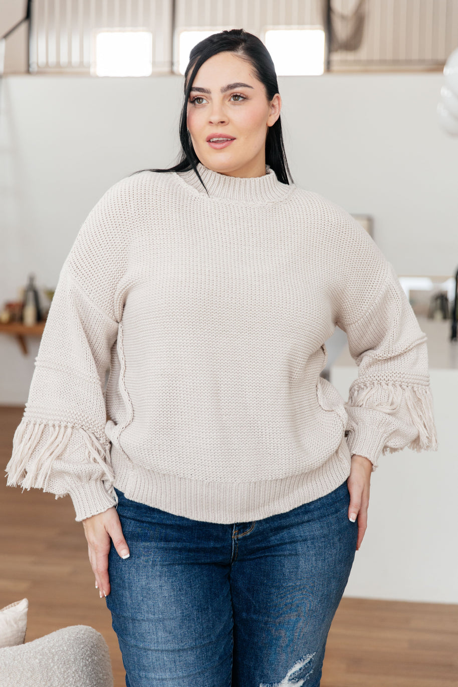 Handle It All Fringe Detail Sweater-Tops-Ave Shops-[option4]-[option5]-[option6]-[option7]-[option8]-Shop-Boutique-Clothing-for-Women-Online