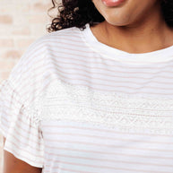 Hand to Hold Lace Detail Striped Top-Tops-Ave Shops-[option4]-[option5]-[option6]-[option7]-[option8]-Shop-Boutique-Clothing-for-Women-Online
