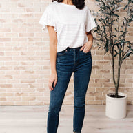 Hand to Hold Lace Detail Striped Top-Tops-Ave Shops-[option4]-[option5]-[option6]-[option7]-[option8]-Shop-Boutique-Clothing-for-Women-Online