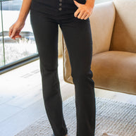 Judy Blue Harriet High Rise Button Fly Bootcut Jeans in Black-Denim-Ave Shops-[option4]-[option5]-[option6]-[option7]-[option8]-Shop-Boutique-Clothing-for-Women-Online