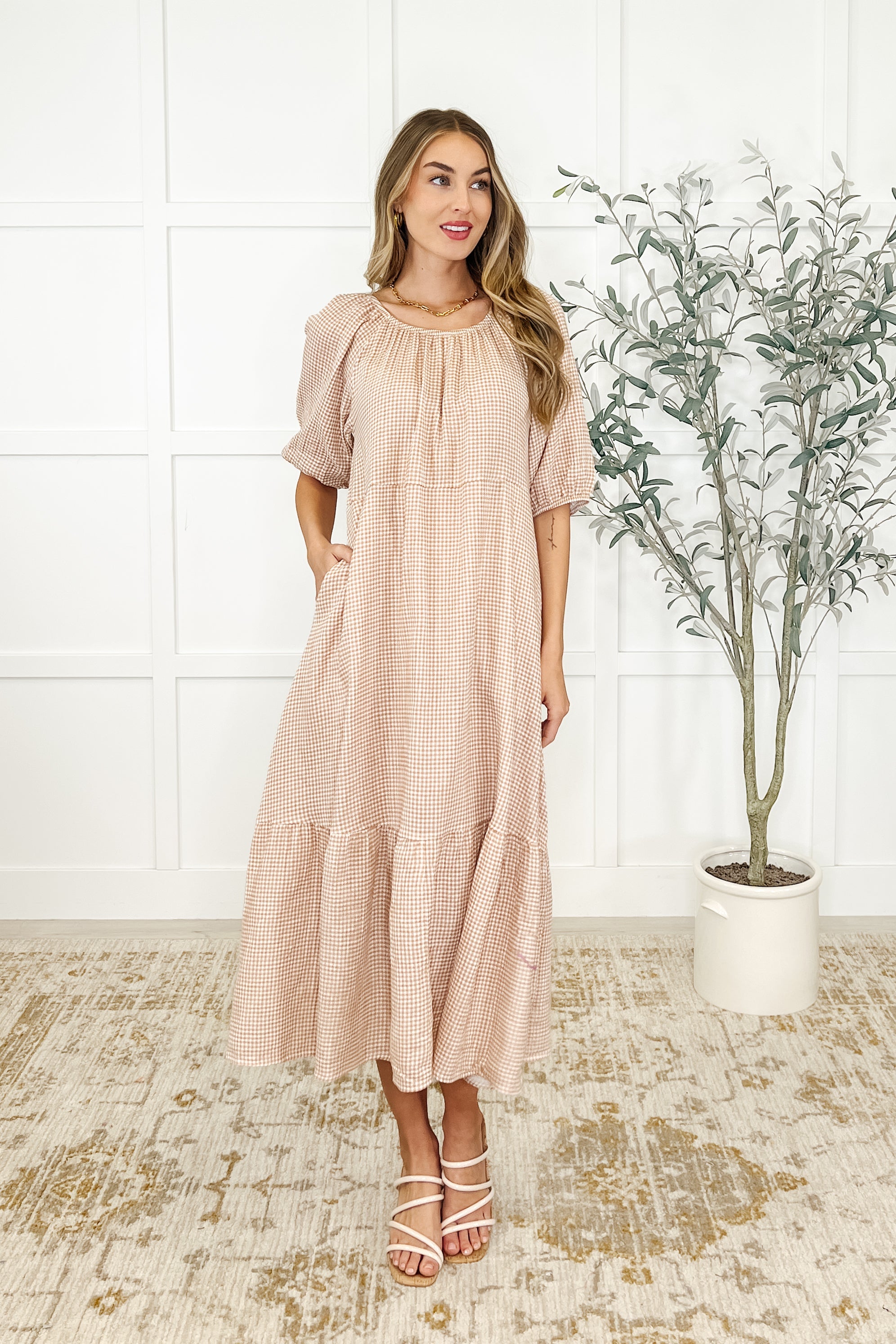 Hazel Dress in Toffee-Womens-Ave Shops-[option4]-[option5]-[option6]-[option7]-[option8]-Shop-Boutique-Clothing-for-Women-Online