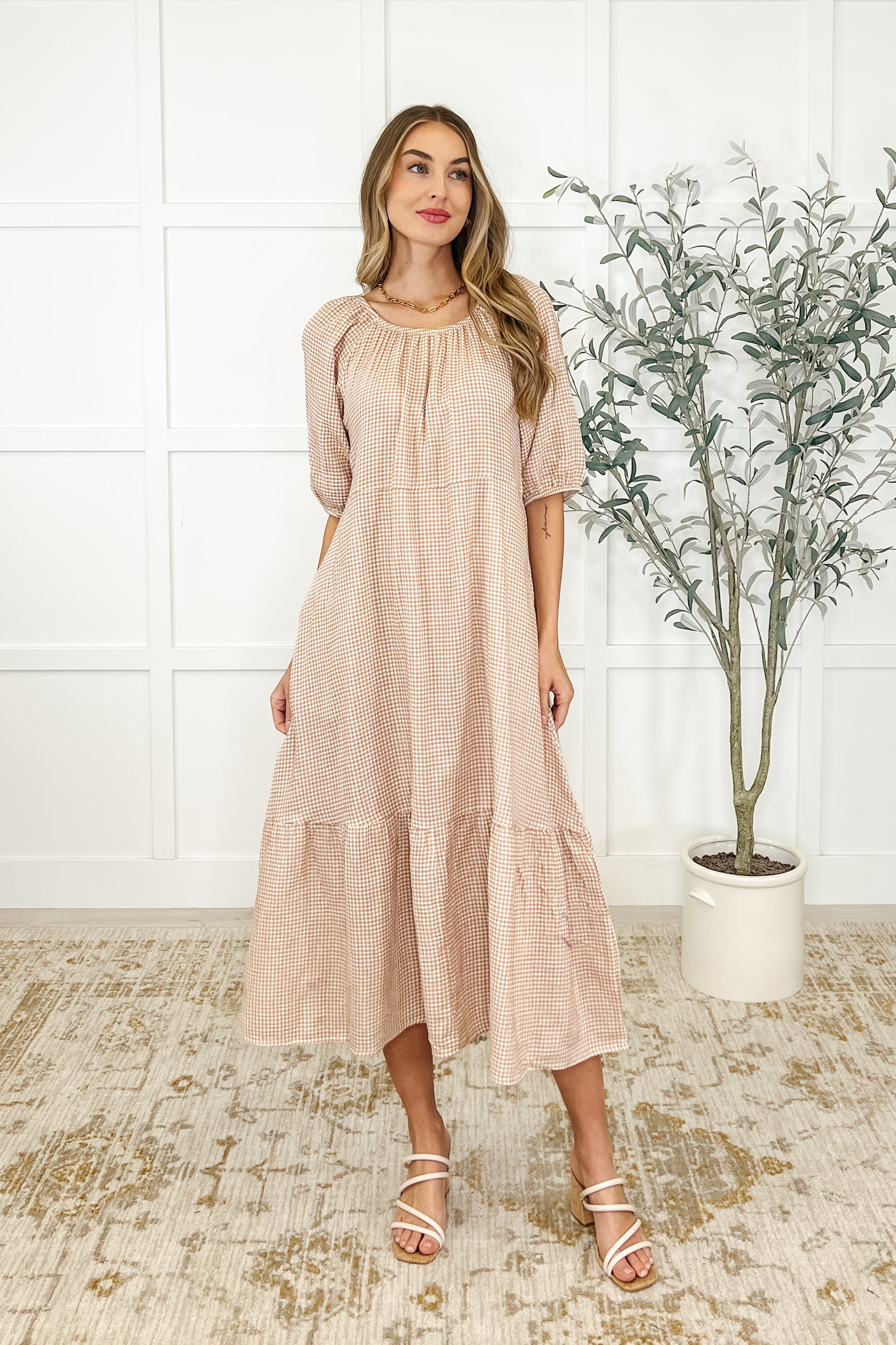 Hazel Dress in Toffee-Womens-Ave Shops-[option4]-[option5]-[option6]-[option7]-[option8]-Shop-Boutique-Clothing-for-Women-Online