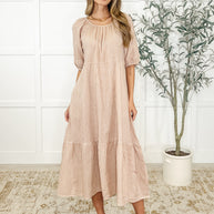 Hazel Dress in Toffee-Womens-Ave Shops-[option4]-[option5]-[option6]-[option7]-[option8]-Shop-Boutique-Clothing-for-Women-Online