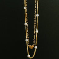 Heart of Gold Pendant Necklace Layered Set in Gold-Womens-Ave Shops-[option4]-[option5]-[option6]-[option7]-[option8]-Shop-Boutique-Clothing-for-Women-Online