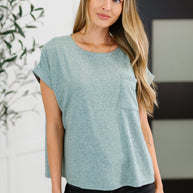 Zenana Heathered Harmony Basic Tee in Ash Jade-Womens-Ave Shops-[option4]-[option5]-[option6]-[option7]-[option8]-Shop-Boutique-Clothing-for-Women-Online