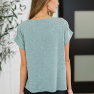 Zenana Heathered Harmony Basic Tee in Ash Jade-Womens-Ave Shops-[option4]-[option5]-[option6]-[option7]-[option8]-Shop-Boutique-Clothing-for-Women-Online