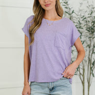 Zenana Heathered Harmony Basic Tee in Lavender-Womens-Ave Shops-[option4]-[option5]-[option6]-[option7]-[option8]-Shop-Boutique-Clothing-for-Women-Online
