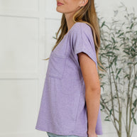 Zenana Heathered Harmony Basic Tee in Lavender-Womens-Ave Shops-[option4]-[option5]-[option6]-[option7]-[option8]-Shop-Boutique-Clothing-for-Women-Online