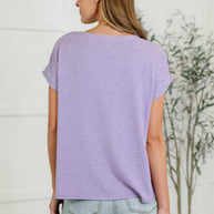 Zenana Heathered Harmony Basic Tee in Lavender-Womens-Ave Shops-[option4]-[option5]-[option6]-[option7]-[option8]-Shop-Boutique-Clothing-for-Women-Online