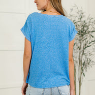 Zenana Heathered Harmony Basic Tee in Ocean Blue-Womens-Ave Shops-[option4]-[option5]-[option6]-[option7]-[option8]-Shop-Boutique-Clothing-for-Women-Online