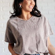 Here for the Vibes Mineral Wash Spliced Tee-Tops-Ave Shops-[option4]-[option5]-[option6]-[option7]-[option8]-Shop-Boutique-Clothing-for-Women-Online