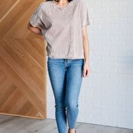 Here for the Vibes Mineral Wash Spliced Tee-Tops-Ave Shops-[option4]-[option5]-[option6]-[option7]-[option8]-Shop-Boutique-Clothing-for-Women-Online