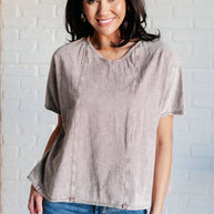 Here for the Vibes Mineral Wash Spliced Tee-Tops-Ave Shops-[option4]-[option5]-[option6]-[option7]-[option8]-Shop-Boutique-Clothing-for-Women-Online