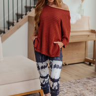 High Tide Oversize Top in Rust-Tops-Ave Shops-[option4]-[option5]-[option6]-[option7]-[option8]-Shop-Boutique-Clothing-for-Women-Online
