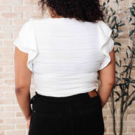 Highest Praise Ruffle Sleeve Blouse-Tops-Ave Shops-[option4]-[option5]-[option6]-[option7]-[option8]-Shop-Boutique-Clothing-for-Women-Online
