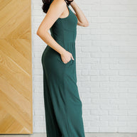 Hilary Wide Leg Jumpsuit in Green-Jumpsuits & Rompers-Ave Shops-[option4]-[option5]-[option6]-[option7]-[option8]-Shop-Boutique-Clothing-for-Women-Online