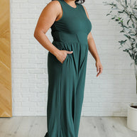 Hilary Wide Leg Jumpsuit in Green-Jumpsuits & Rompers-Ave Shops-[option4]-[option5]-[option6]-[option7]-[option8]-Shop-Boutique-Clothing-for-Women-Online