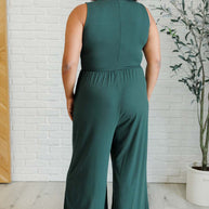 Hilary Wide Leg Jumpsuit in Green-Jumpsuits & Rompers-Ave Shops-[option4]-[option5]-[option6]-[option7]-[option8]-Shop-Boutique-Clothing-for-Women-Online