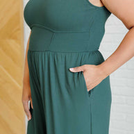 Hilary Wide Leg Jumpsuit in Green-Jumpsuits & Rompers-Ave Shops-[option4]-[option5]-[option6]-[option7]-[option8]-Shop-Boutique-Clothing-for-Women-Online