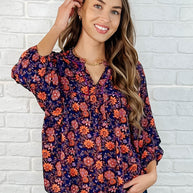 Hiterto Unknown Floral Babydoll Blouse-Womens-Ave Shops-[option4]-[option5]-[option6]-[option7]-[option8]-Shop-Boutique-Clothing-for-Women-Online
