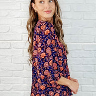 Hiterto Unknown Floral Babydoll Blouse-Womens-Ave Shops-[option4]-[option5]-[option6]-[option7]-[option8]-Shop-Boutique-Clothing-for-Women-Online