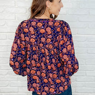 Hiterto Unknown Floral Babydoll Blouse-Womens-Ave Shops-[option4]-[option5]-[option6]-[option7]-[option8]-Shop-Boutique-Clothing-for-Women-Online