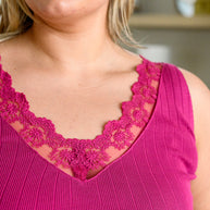 I Can Love You Better Lace Trim Tank in Berry-Tops-Ave Shops-[option4]-[option5]-[option6]-[option7]-[option8]-Shop-Boutique-Clothing-for-Women-Online