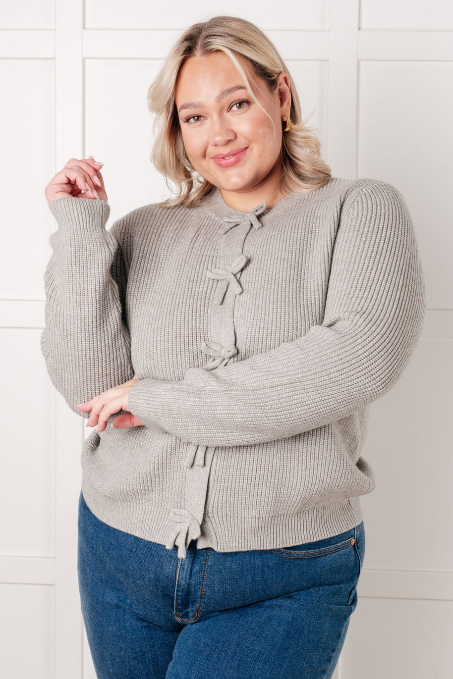 I Don't Know Why Bow Front Cardigan-Tops-Ave Shops-[option4]-[option5]-[option6]-[option7]-[option8]-Shop-Boutique-Clothing-for-Women-Online