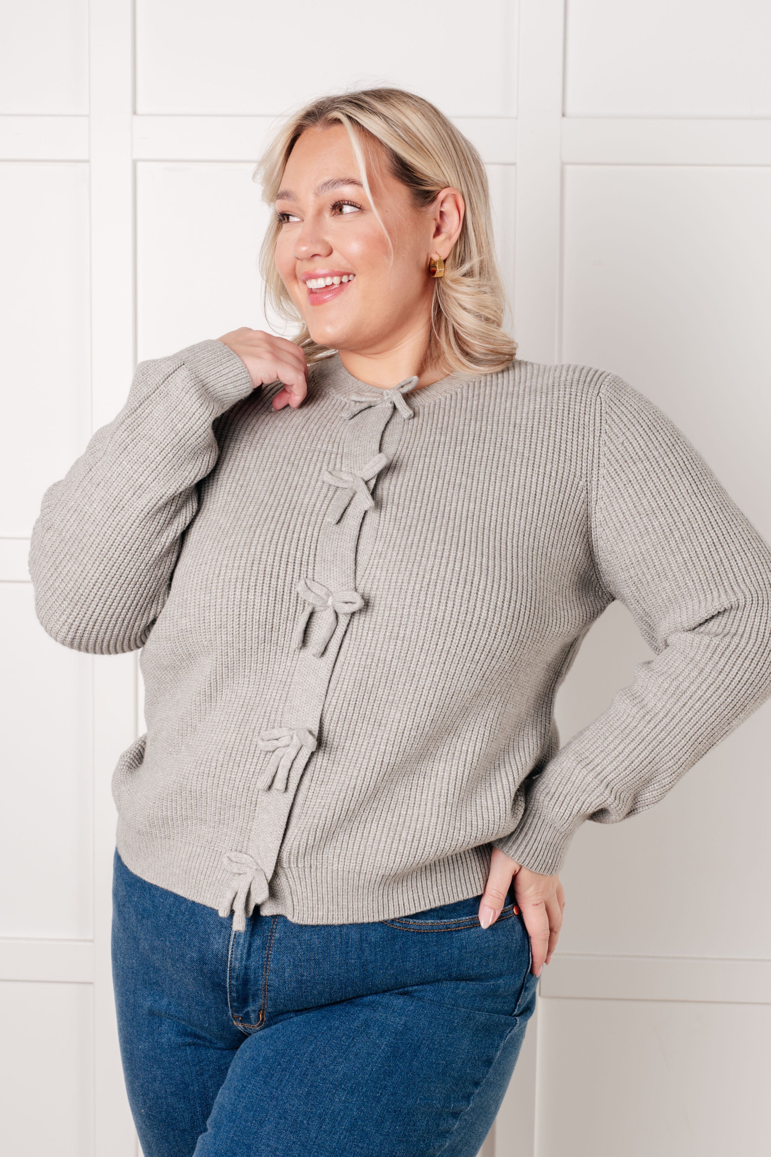 I Don't Know Why Bow Front Cardigan-Tops-Ave Shops-[option4]-[option5]-[option6]-[option7]-[option8]-Shop-Boutique-Clothing-for-Women-Online