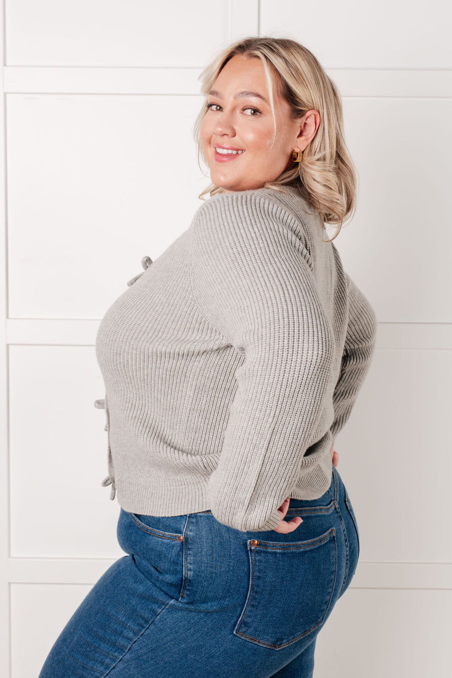 I Don't Know Why Bow Front Cardigan-Tops-Ave Shops-[option4]-[option5]-[option6]-[option7]-[option8]-Shop-Boutique-Clothing-for-Women-Online