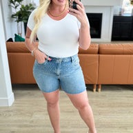 Judy Blue Elle High Rise Rhinestone Cutoff Shorts-Denim-Ave Shops-[option4]-[option5]-[option6]-[option7]-[option8]-Shop-Boutique-Clothing-for-Women-Online