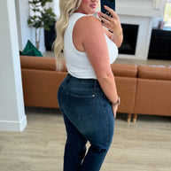 Judy Blue Muriel Mid Rise Control Top Classic Straight Jeans-Womens-Ave Shops-[option4]-[option5]-[option6]-[option7]-[option8]-Shop-Boutique-Clothing-for-Women-Online