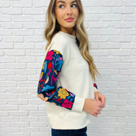 Sing a Melody Floral Sleeve Top-Womens-Ave Shops-[option4]-[option5]-[option6]-[option7]-[option8]-Shop-Boutique-Clothing-for-Women-Online