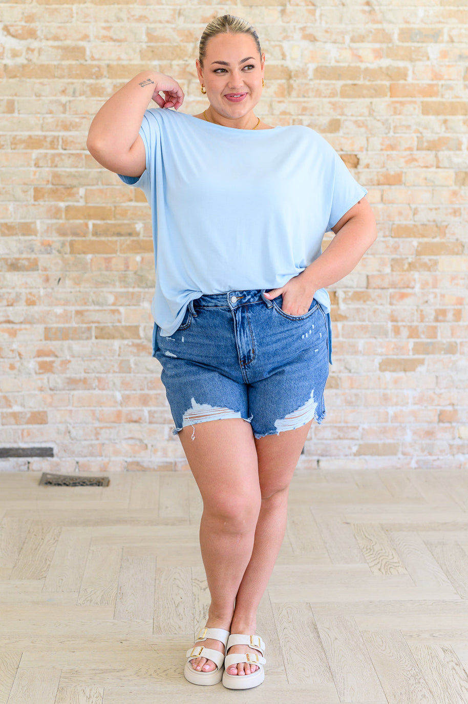 I'll Fly Away Round Neck Relaxed Top-Tops-Ave Shops-[option4]-[option5]-[option6]-[option7]-[option8]-Shop-Boutique-Clothing-for-Women-Online