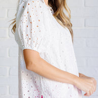 I'll Let You Know Eyelet Lace Blouse-Blouses-Ave Shops-[option4]-[option5]-[option6]-[option7]-[option8]-Shop-Boutique-Clothing-for-Women-Online