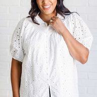 I'll Let You Know Eyelet Lace Blouse-Blouses-Ave Shops-[option4]-[option5]-[option6]-[option7]-[option8]-Shop-Boutique-Clothing-for-Women-Online