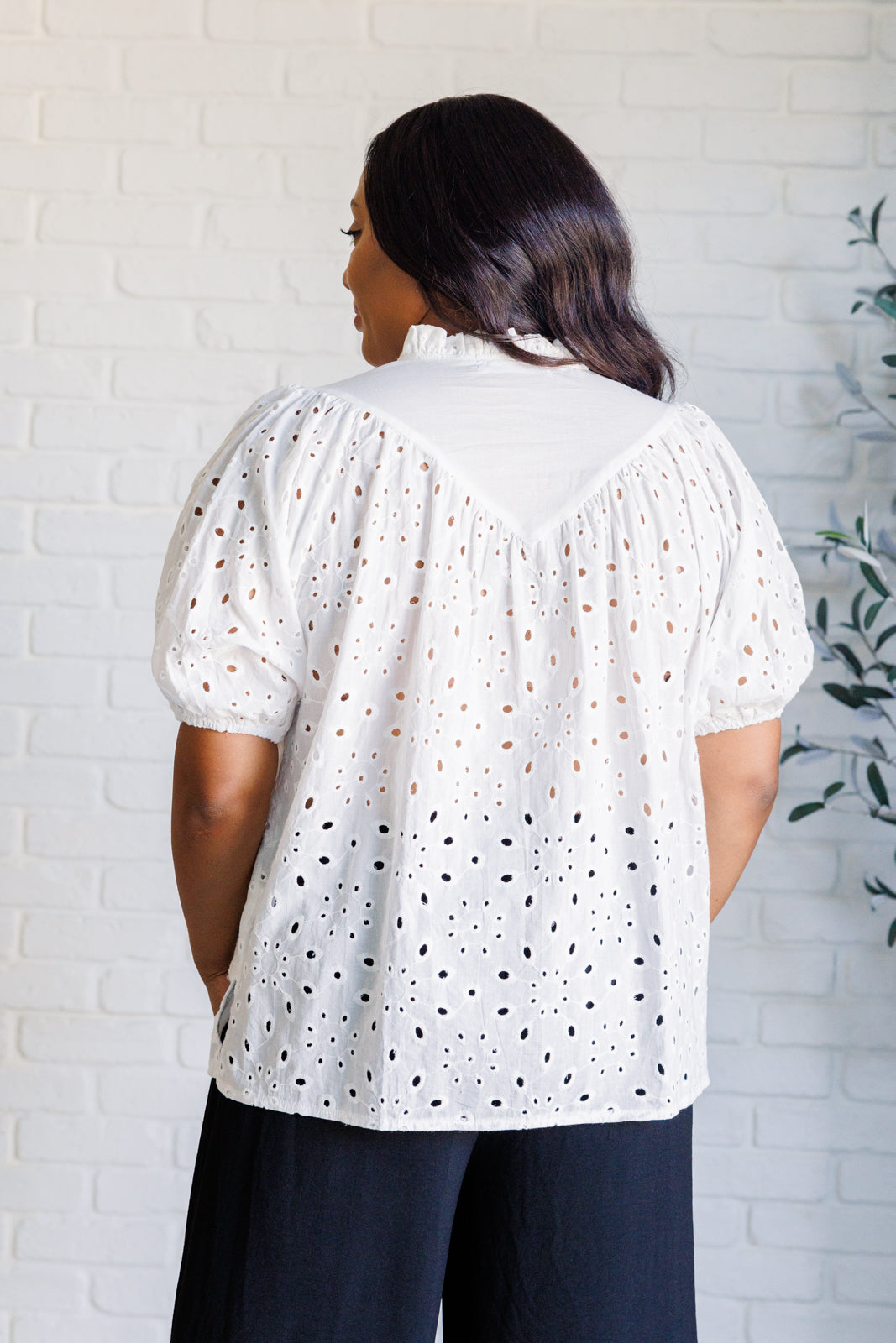 I'll Let You Know Eyelet Lace Blouse-Blouses-Ave Shops-[option4]-[option5]-[option6]-[option7]-[option8]-Shop-Boutique-Clothing-for-Women-Online