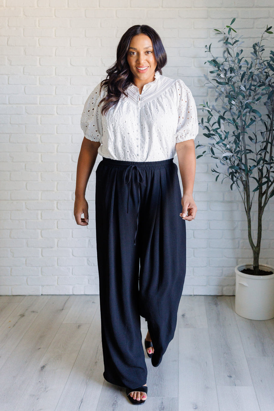 I'll Let You Know Eyelet Lace Blouse-Blouses-Ave Shops-[option4]-[option5]-[option6]-[option7]-[option8]-Shop-Boutique-Clothing-for-Women-Online