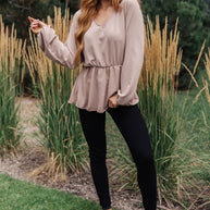 Imagine It All V-Neck Peplum Top-Tops-Ave Shops-[option4]-[option5]-[option6]-[option7]-[option8]-Shop-Boutique-Clothing-for-Women-Online