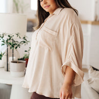 In Your Thoughts Oversized Dolman Sleeve Top in Champagne-Tops-Ave Shops-[option4]-[option5]-[option6]-[option7]-[option8]-Shop-Boutique-Clothing-for-Women-Online