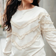 Into The Fringe Top in Beige-Womens-Ave Shops-[option4]-[option5]-[option6]-[option7]-[option8]-Shop-Boutique-Clothing-for-Women-Online