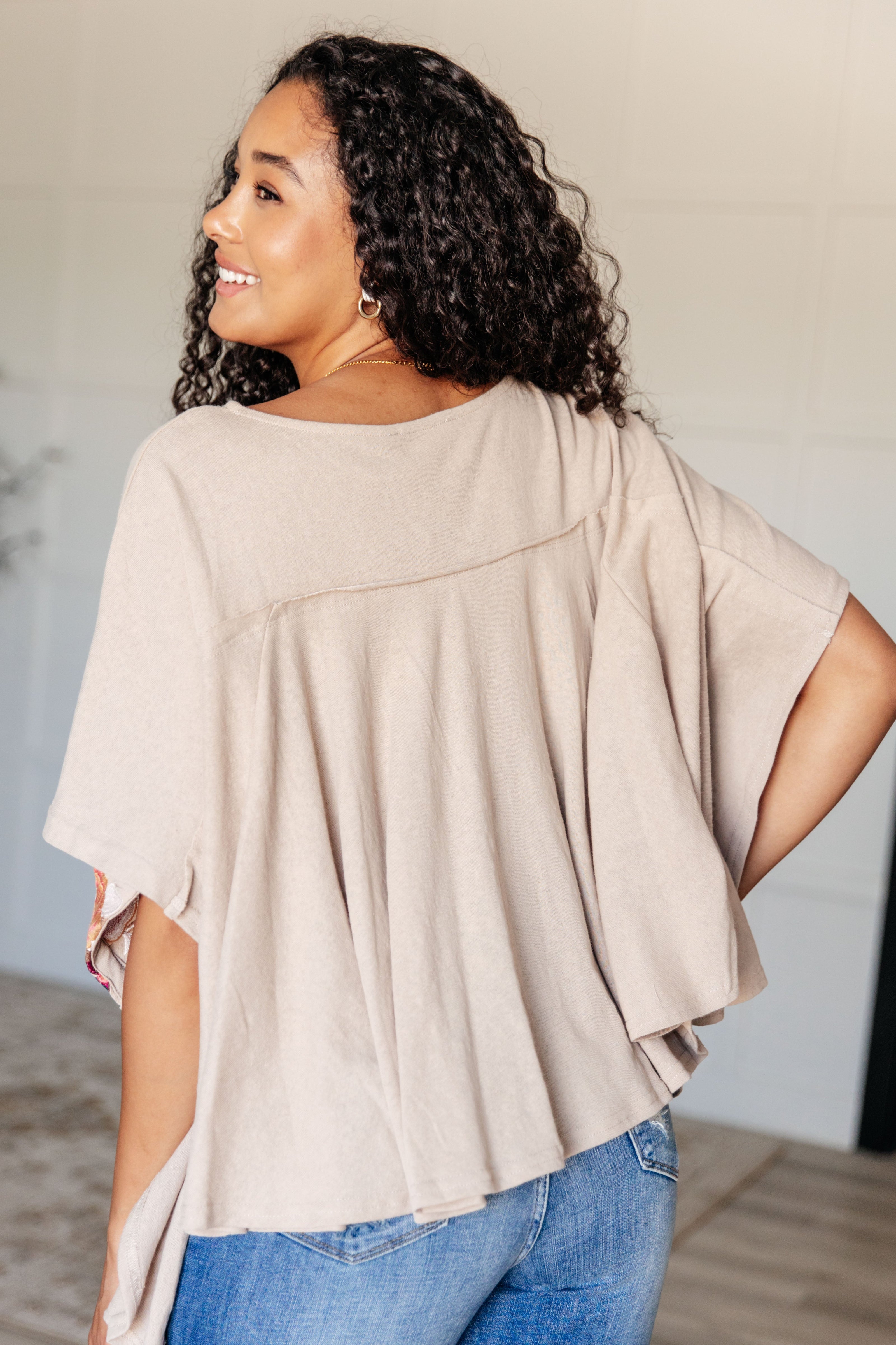 Isabel Embroidered Tunic in Mocha-Tops-Ave Shops-[option4]-[option5]-[option6]-[option7]-[option8]-Shop-Boutique-Clothing-for-Women-Online