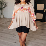 Isabel Embroidered Tunic in Mocha-Tops-Ave Shops-[option4]-[option5]-[option6]-[option7]-[option8]-Shop-Boutique-Clothing-for-Women-Online