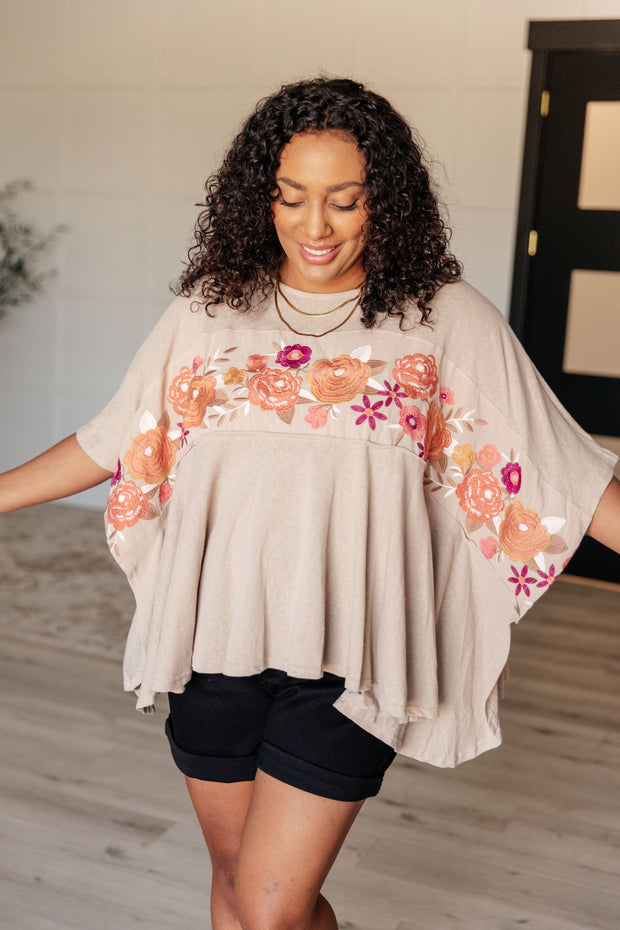 Isabel Embroidered Tunic in Mocha-Tops-Ave Shops-[option4]-[option5]-[option6]-[option7]-[option8]-Shop-Boutique-Clothing-for-Women-Online