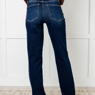 Judy Blue Jacqueline Mid Rise Frayed Hem Straight Leg Jean-Denim-Ave Shops-[option4]-[option5]-[option6]-[option7]-[option8]-Shop-Boutique-Clothing-for-Women-Online