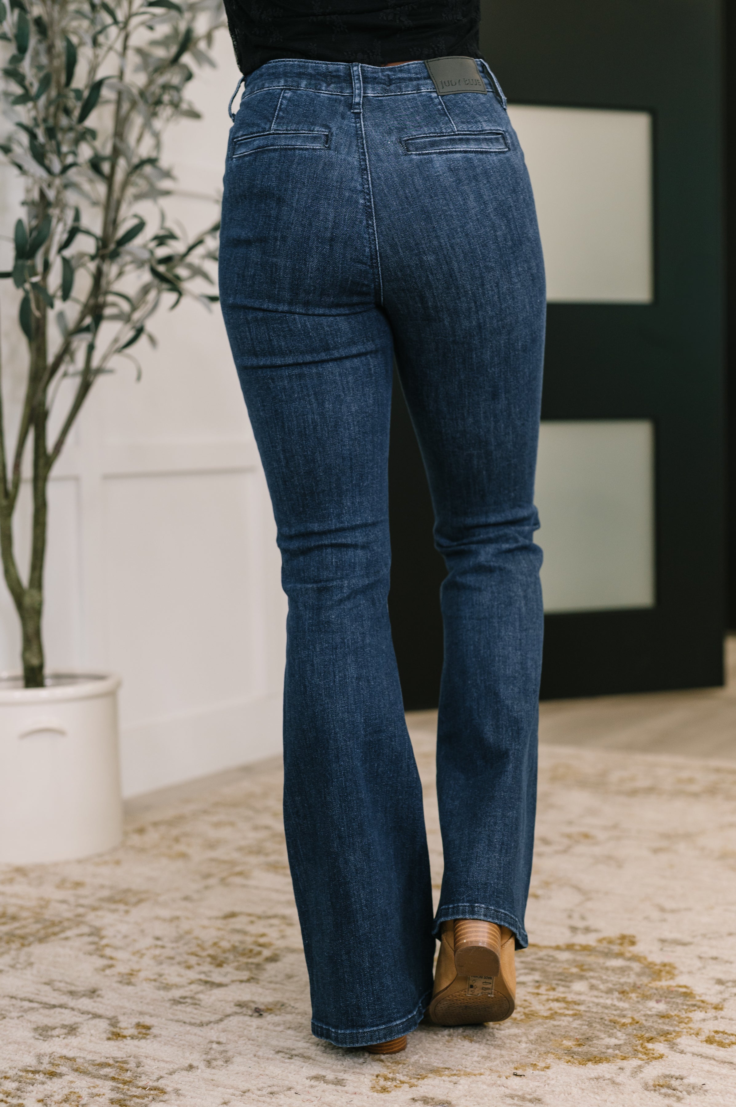 Jada High Waist Flare with Patch Pockets-Womens-Ave Shops-[option4]-[option5]-[option6]-[option7]-[option8]-Shop-Boutique-Clothing-for-Women-Online