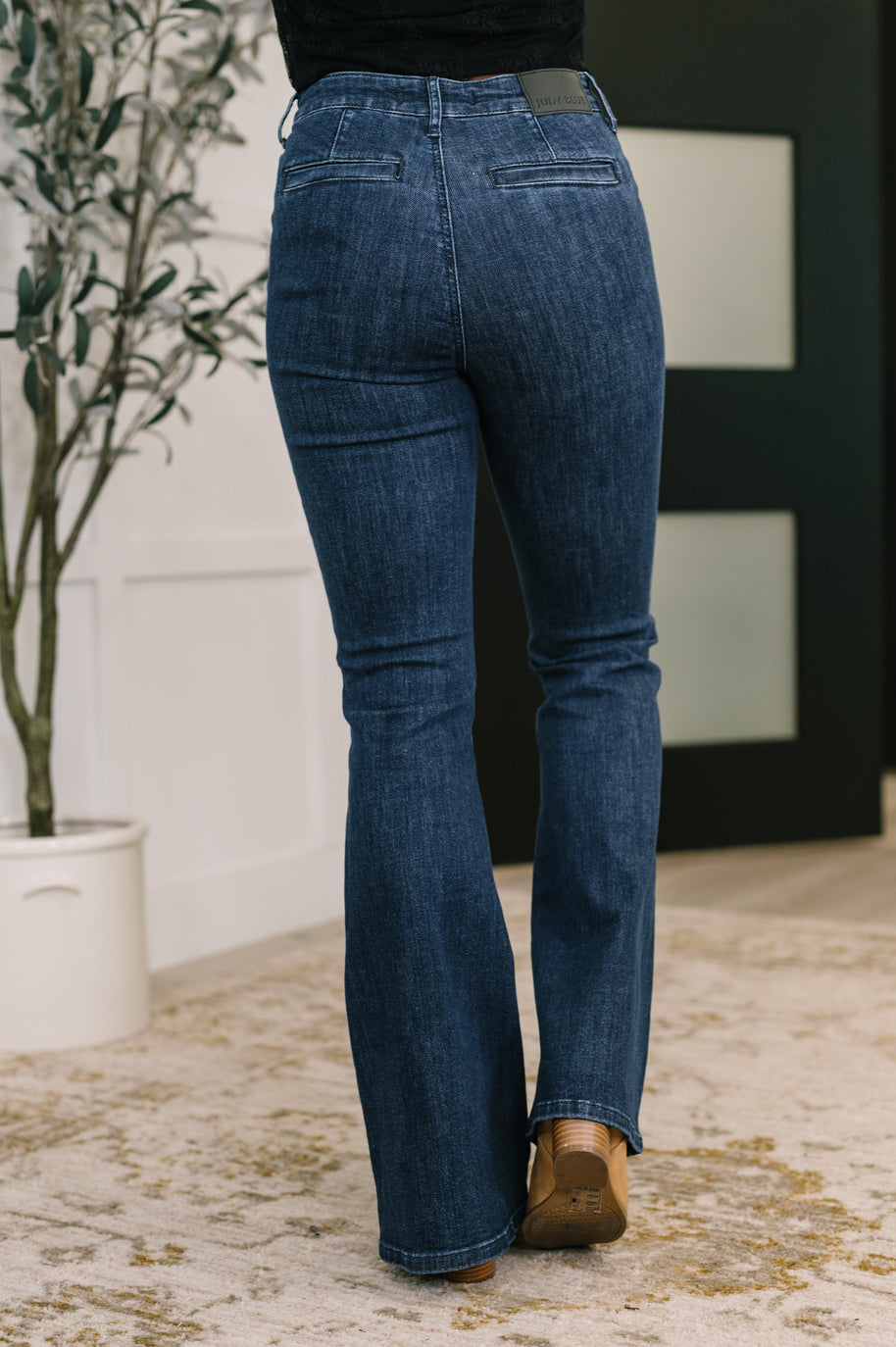 Jada High Waist Flare with Patch Pockets-Womens-Ave Shops-[option4]-[option5]-[option6]-[option7]-[option8]-Shop-Boutique-Clothing-for-Women-Online