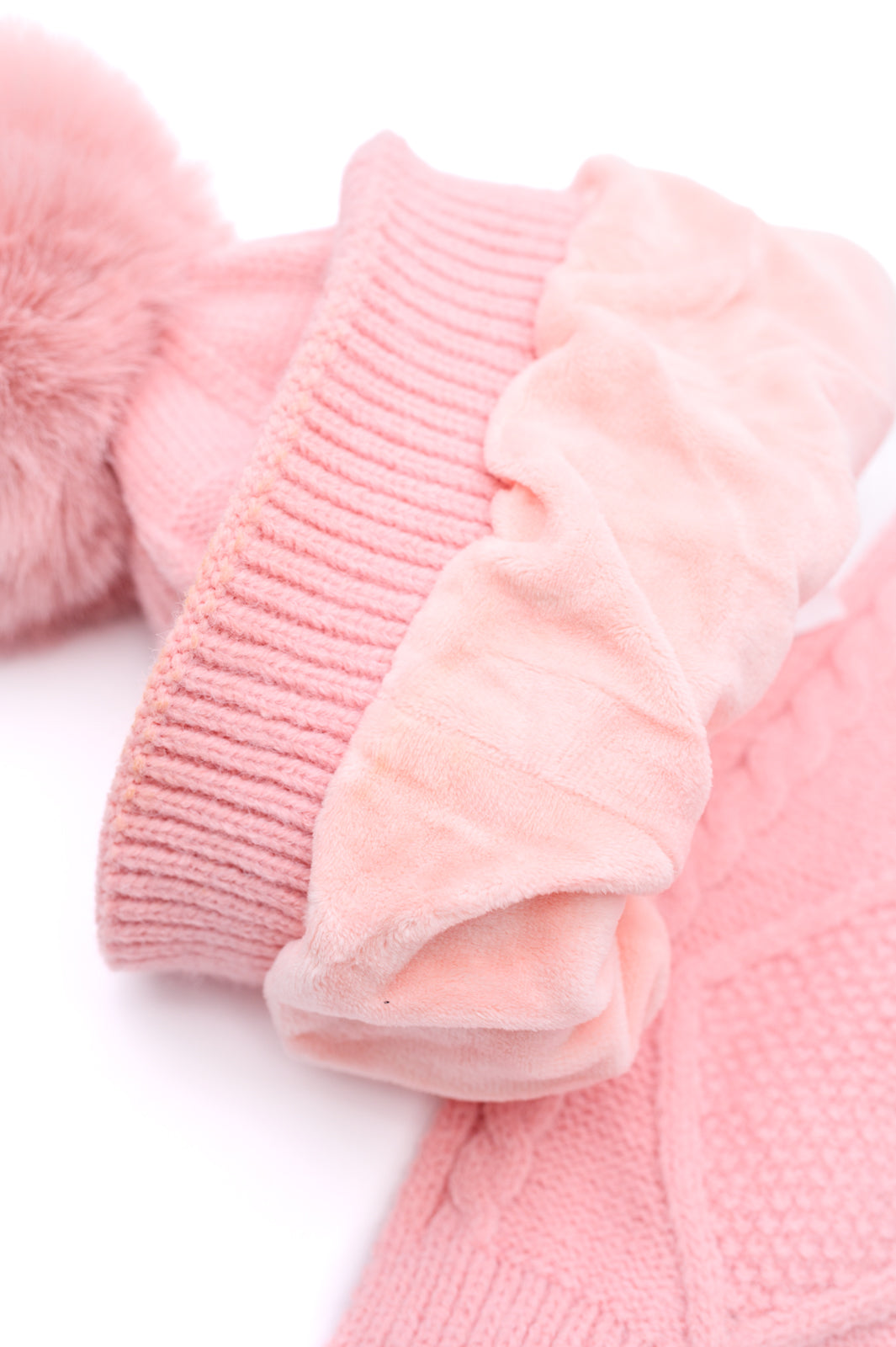 Jane Frost Beanie, Glove, and Scarf Set in Pink-Accessories-Ave Shops-[option4]-[option5]-[option6]-[option7]-[option8]-Shop-Boutique-Clothing-for-Women-Online