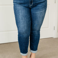 Judy Blue London Midrise Cuffed Boyfriend Jeans-Womens-Ave Shops-[option4]-[option5]-[option6]-[option7]-[option8]-Shop-Boutique-Clothing-for-Women-Online